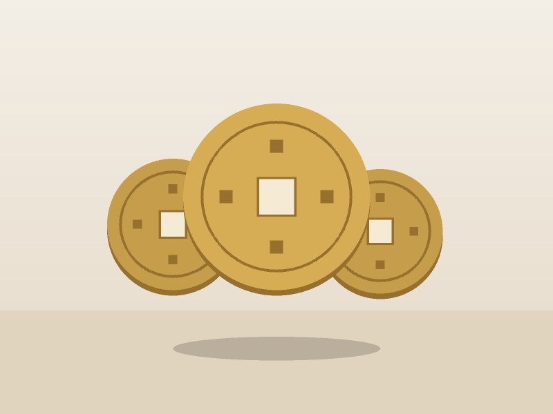 Tenpo Tsuho 100 mon coin