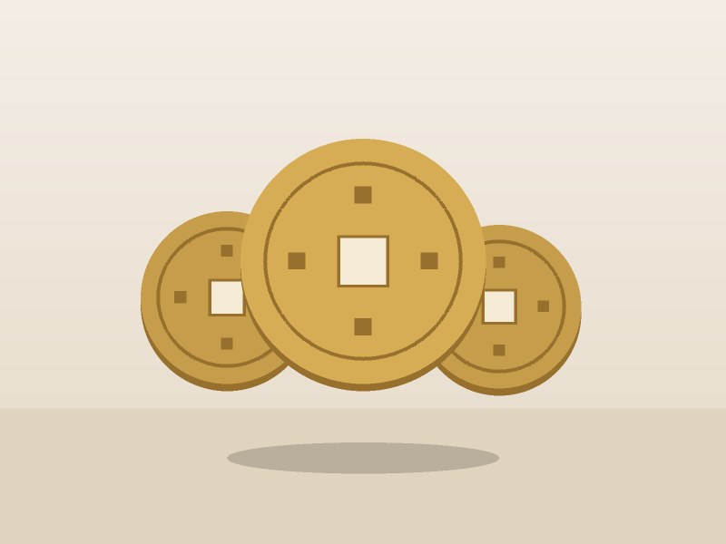 Tenpo Tsuho 100 mon coin