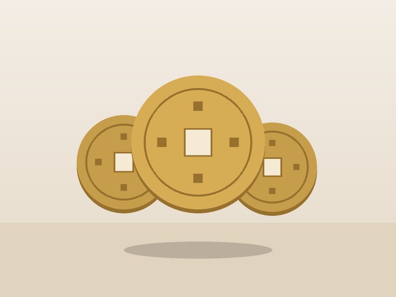 Tenpo Tsuho 100 mon coin